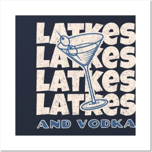 Latkes and Vodka - Hanukkah Party Posters and Art